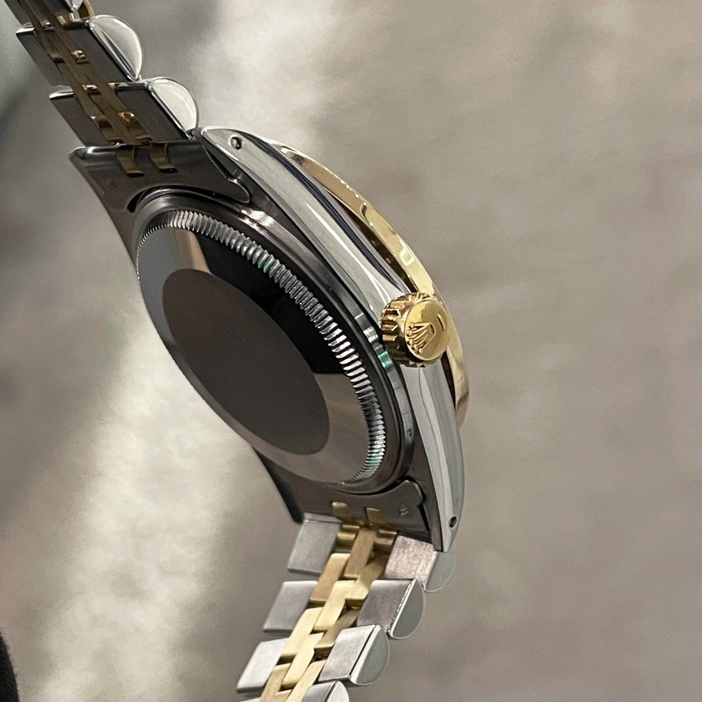 ROLEX DATEJUST 36mm TURQUOISE MOTHER OF PEARL JUBILEE DIAMOND BEZEL ref: 16013