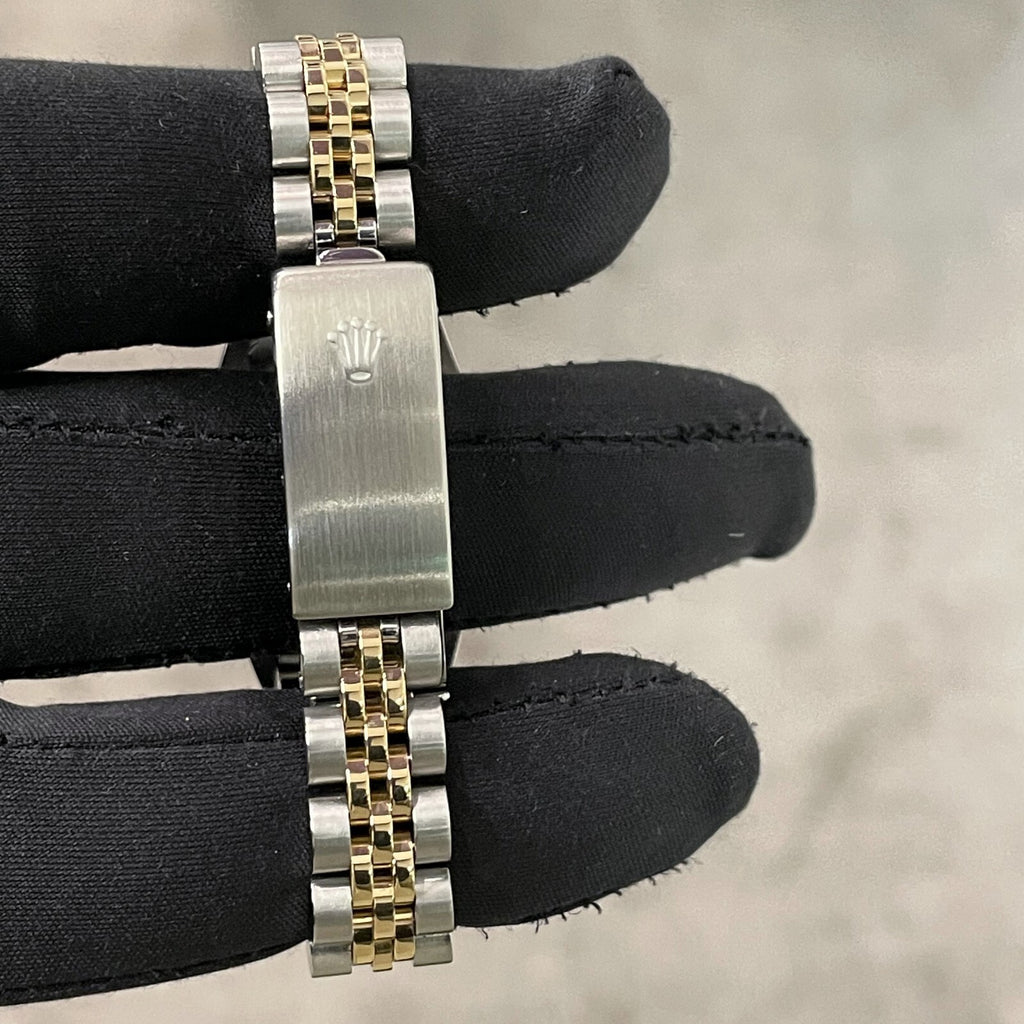 ROLEX LADY-DATEJUST 26mm MOTHER OF PEARL DIAL DIAMOND BEZEL JUBILEE ref: 69173