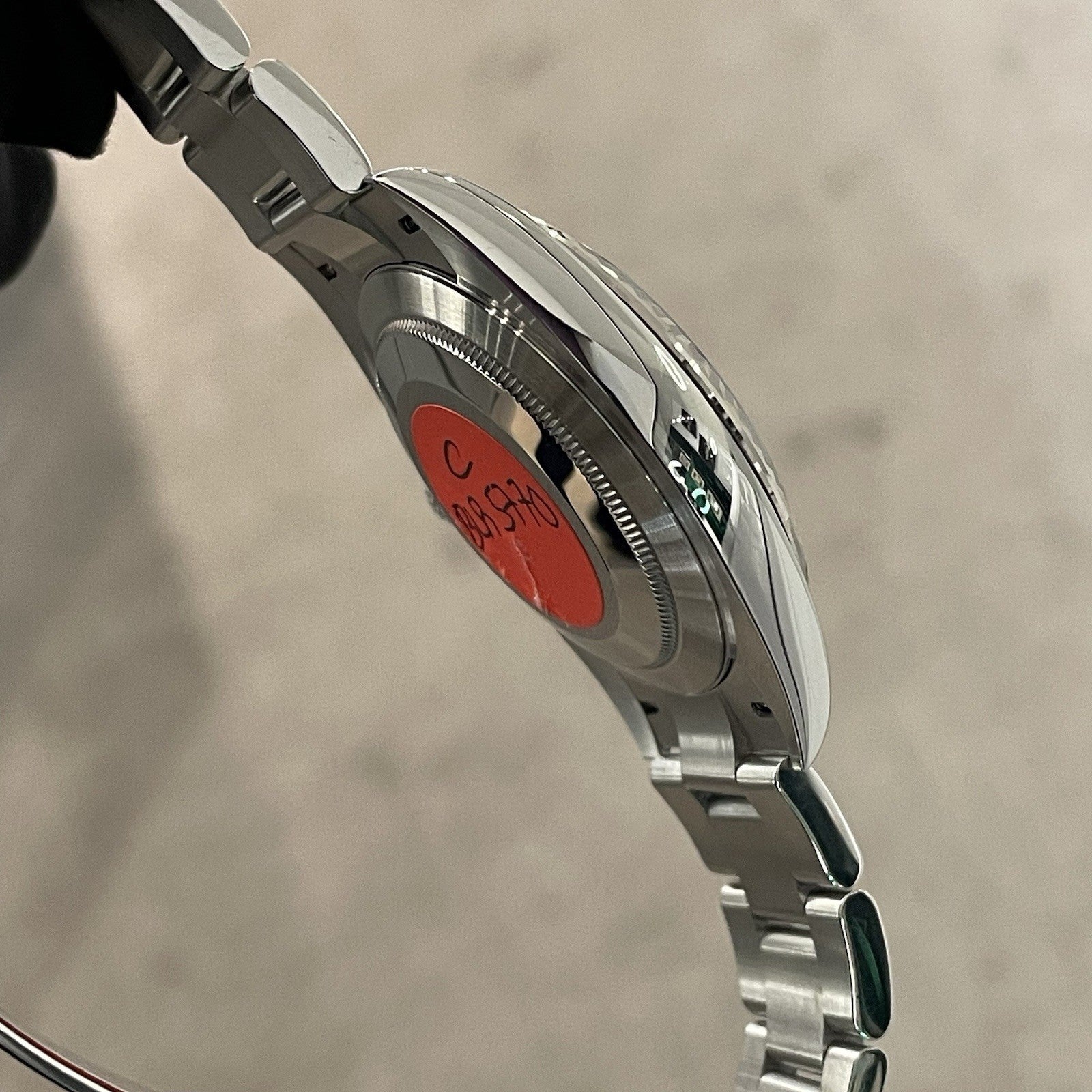 ROLEX DATEJUST 41mm BLACK DIAL OYSTERSTEEL WHITE GOLD FLUTED BEZEL ref: 126334