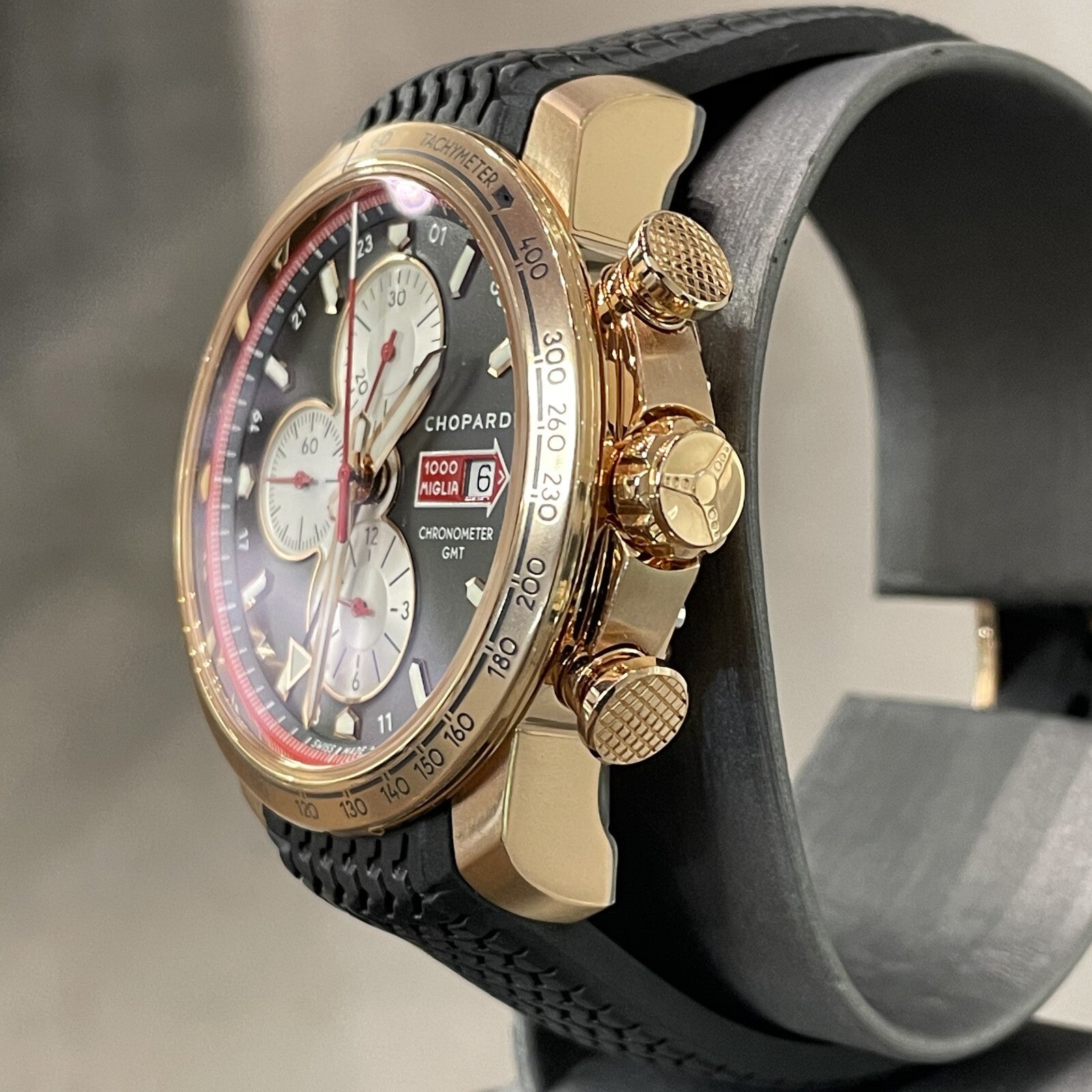 CHOPARD MILLE MIGLIA ROSE GOLD ANTHRACITE DIAL LIMITED EDITION ref: 161292-5001