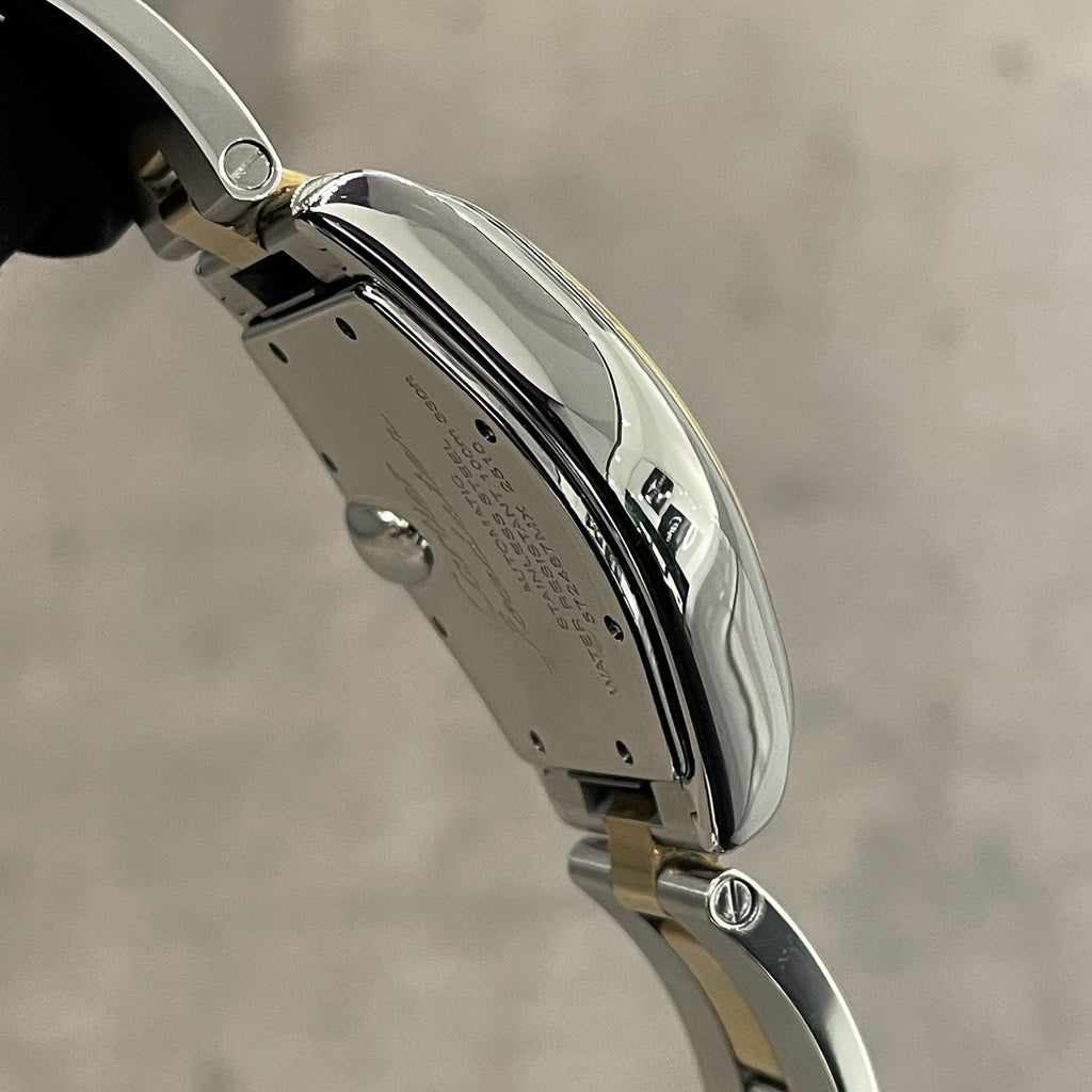 CARTIER ROADSTER LARGE BLACK ROULETTE DIAL YELLOW GOLD STAINLESS ref: W62031Y4