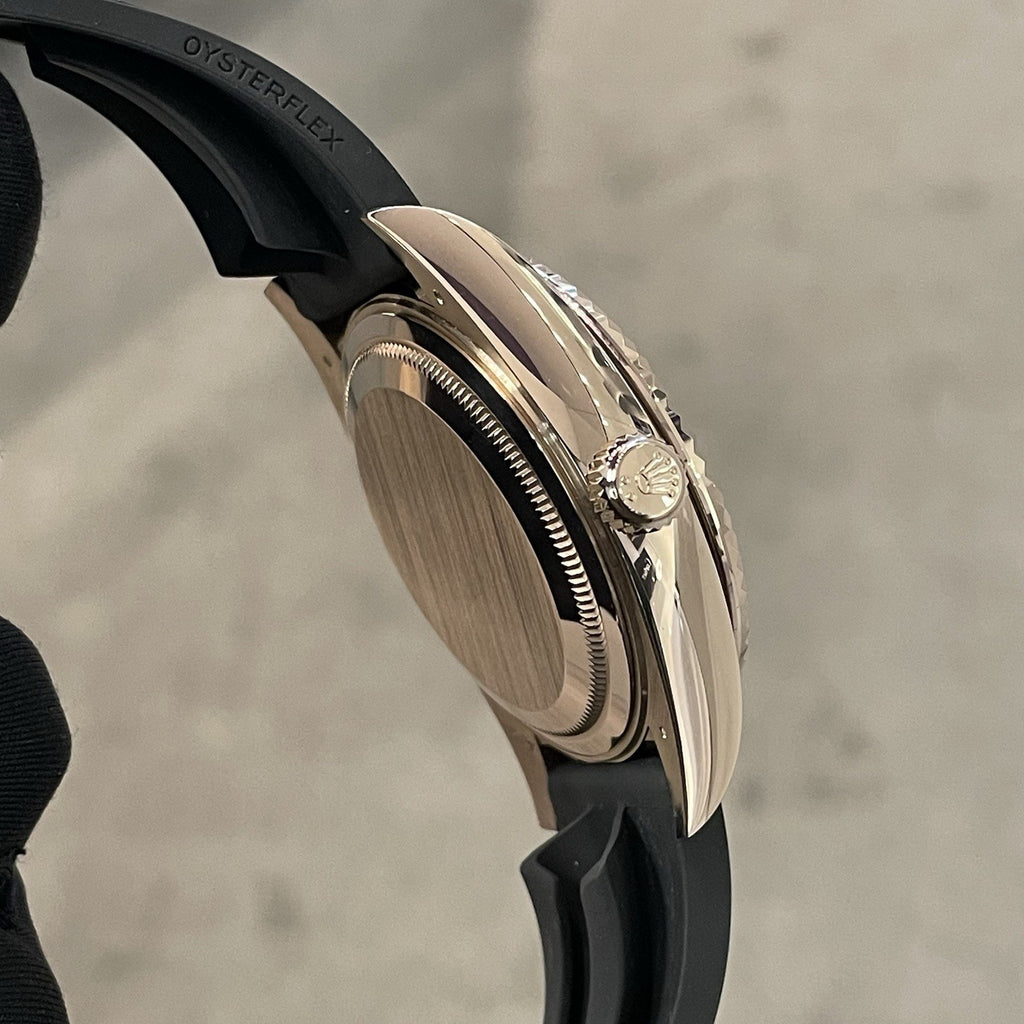 ROLEX SKY-DWELLER 42mm ROSE GOLD WHITE DIAL OYSTERFLEX ref: 326235