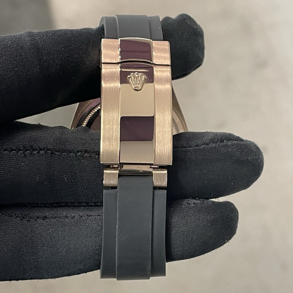 ROLEX SKY-DWELLER 42mm ROSE GOLD CHOCOLATE DIAL OYSTERFLEX ref: 326235