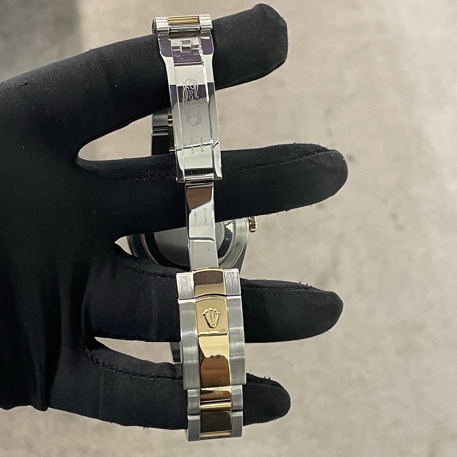 ROLEX DATEJUST 41mm WIMBLEDON DIAL YELLOW GOLD OYSTERSTEEL FLUTED ref: 126333