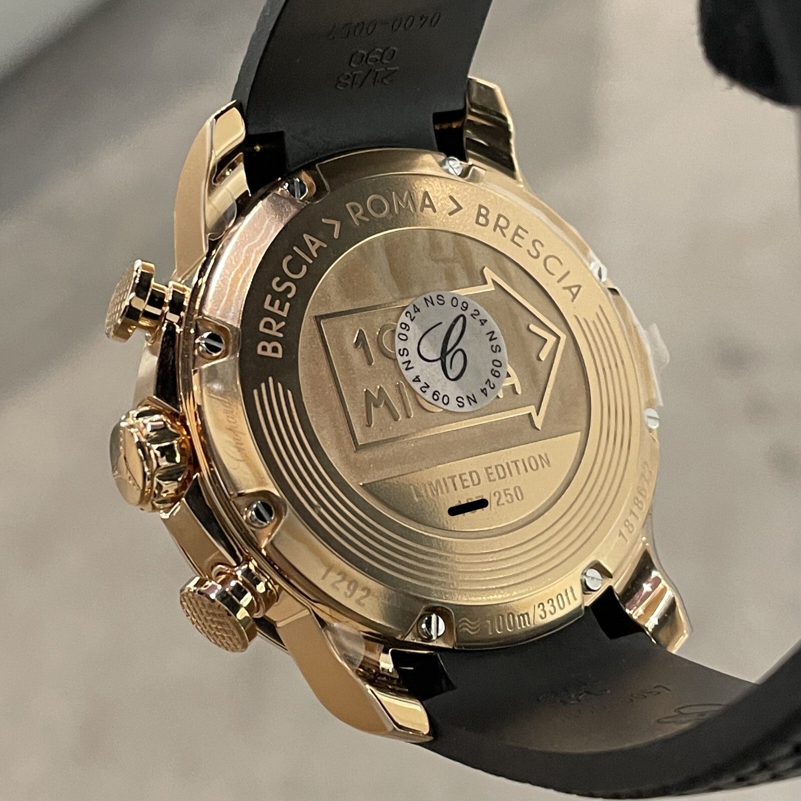 CHOPARD MILLE MIGLIA ROSE GOLD ANTHRACITE DIAL LIMITED EDITION ref: 161292-5001