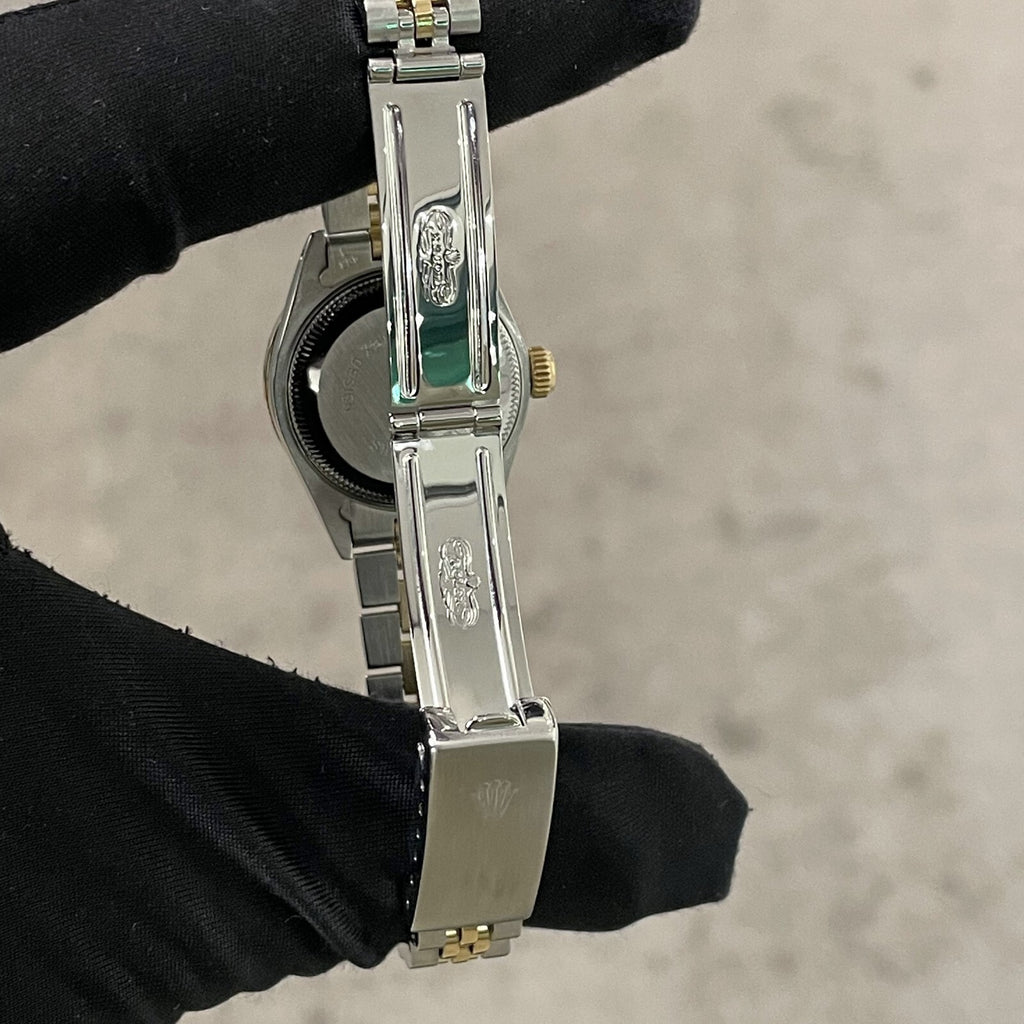 ROLEX LADY-DATEJUST 26mm MOTHER OF PEARL DIAL DIAMOND BEZEL JUBILEE ref: 69173