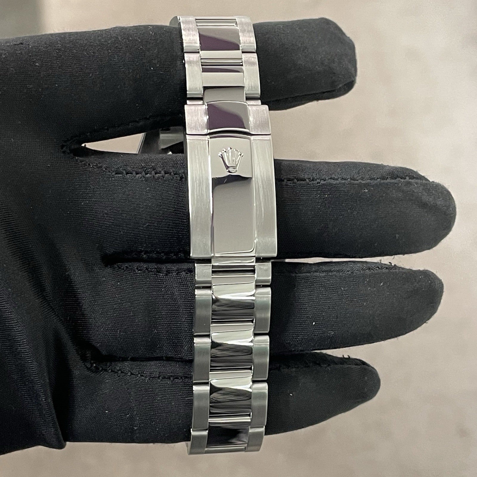 ROLEX DATEJUST 41mm BLUE AZZURO ROMAN DIAL OYSTERSTEEL SMOOTH BEZEL ref: 116300