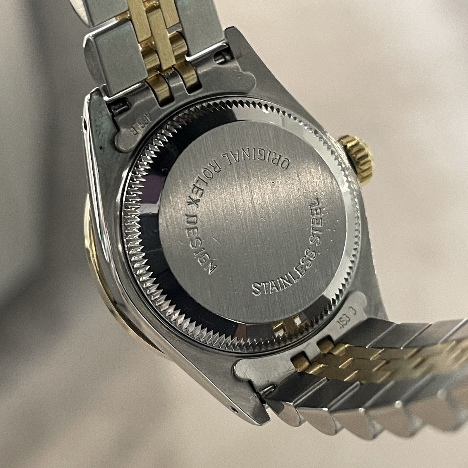 ROLEX LADY-DATEJUST 26mm WHITE ROMAN DIAL DIAMOND BEZEL JUBILEE ref: 69173