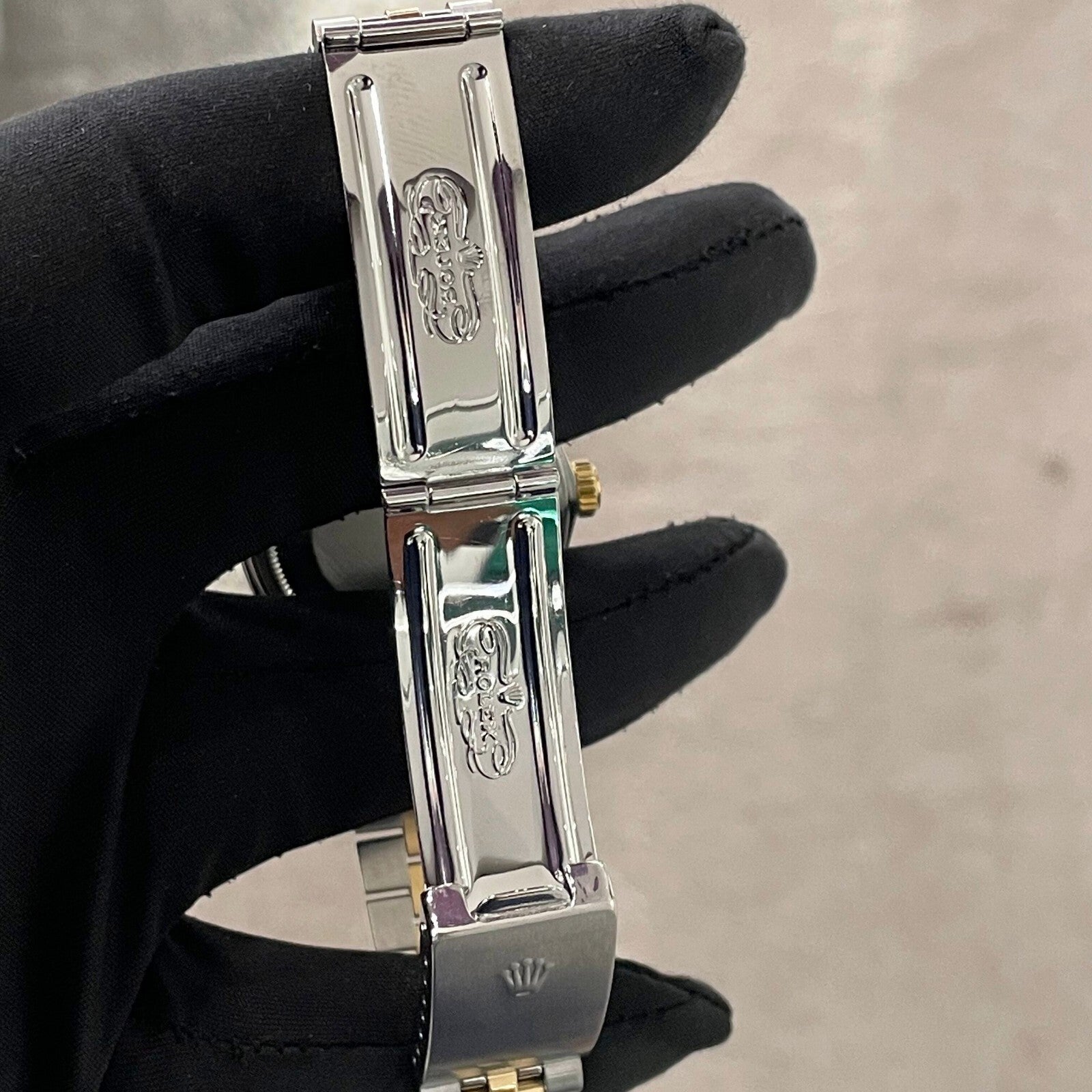 ROLEX DATEJUST 36mm TURQUOISE MOTHER OF PEARL JUBILEE DIAMOND BEZEL ref: 16013