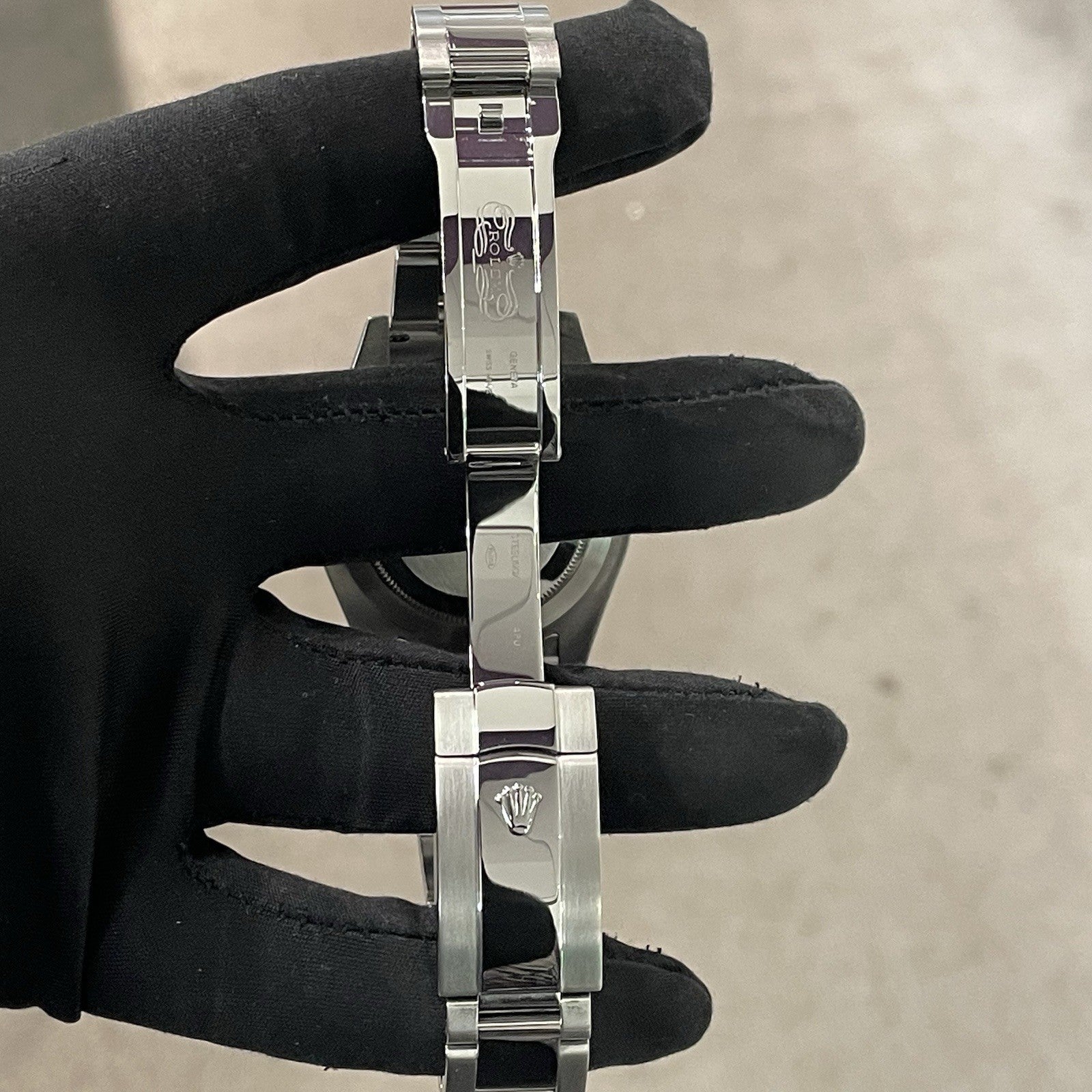 ROLEX DATEJUST 41mm BLUE AZZURO ROMAN DIAL OYSTERSTEEL SMOOTH BEZEL ref: 116300