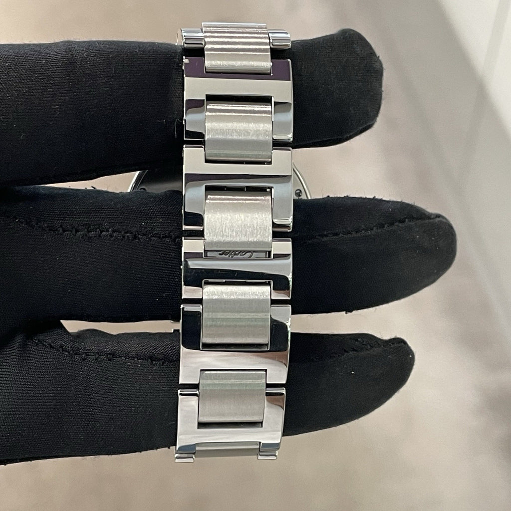 CARTIER BALLON BLEU 36mm SILVER DIAL DIAMOND BEZEL STAINLESS STEEL ref: W6920046