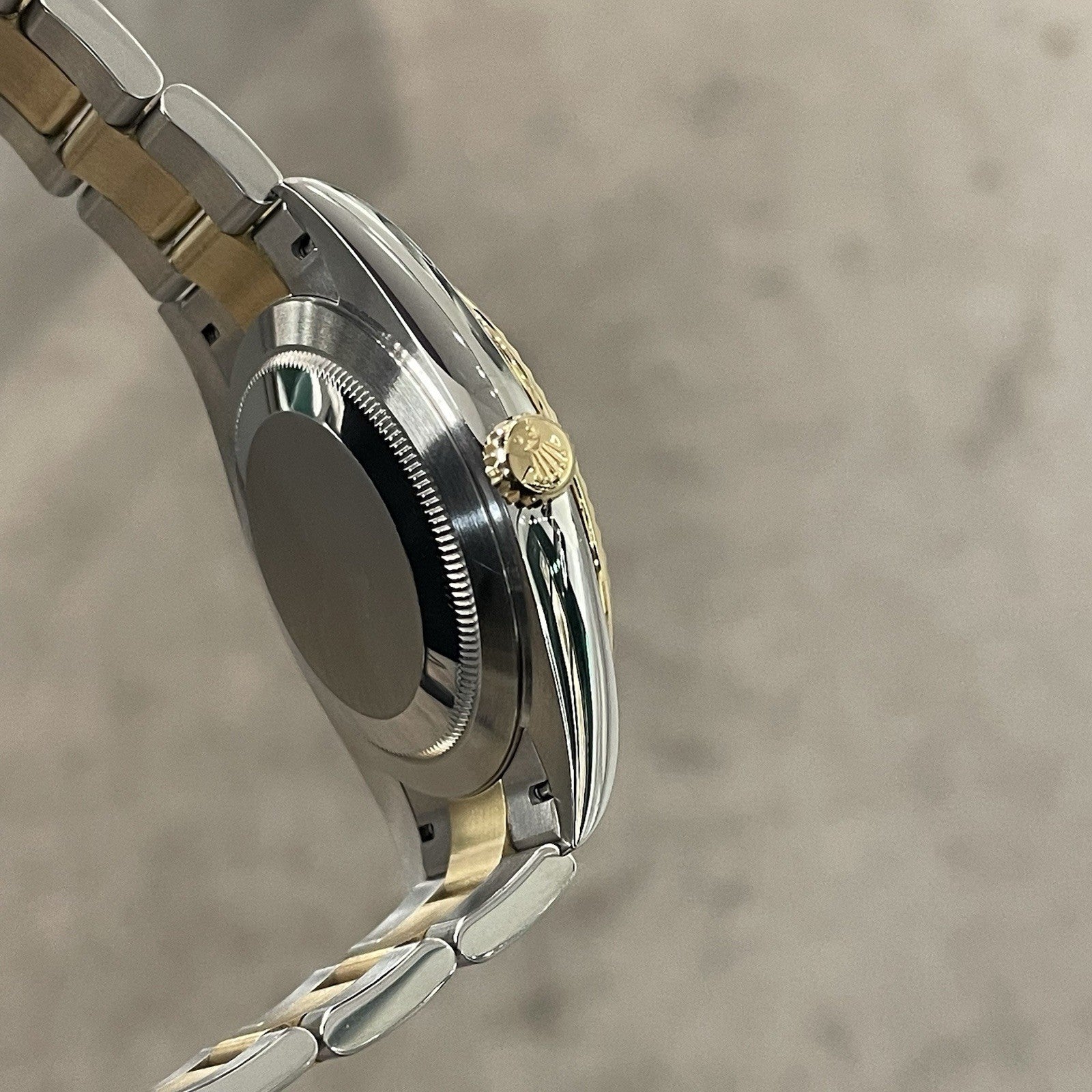 ROLEX DATEJUST 41mm WIMBLEDON DIAL YELLOW GOLD OYSTERSTEEL FLUTED ref: 126333