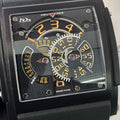 HD3 THREE MINDS 44mm TITANIUM PVD BLACK RUBBER ORANGE NUMBERS LIMITED TO 33 MADE