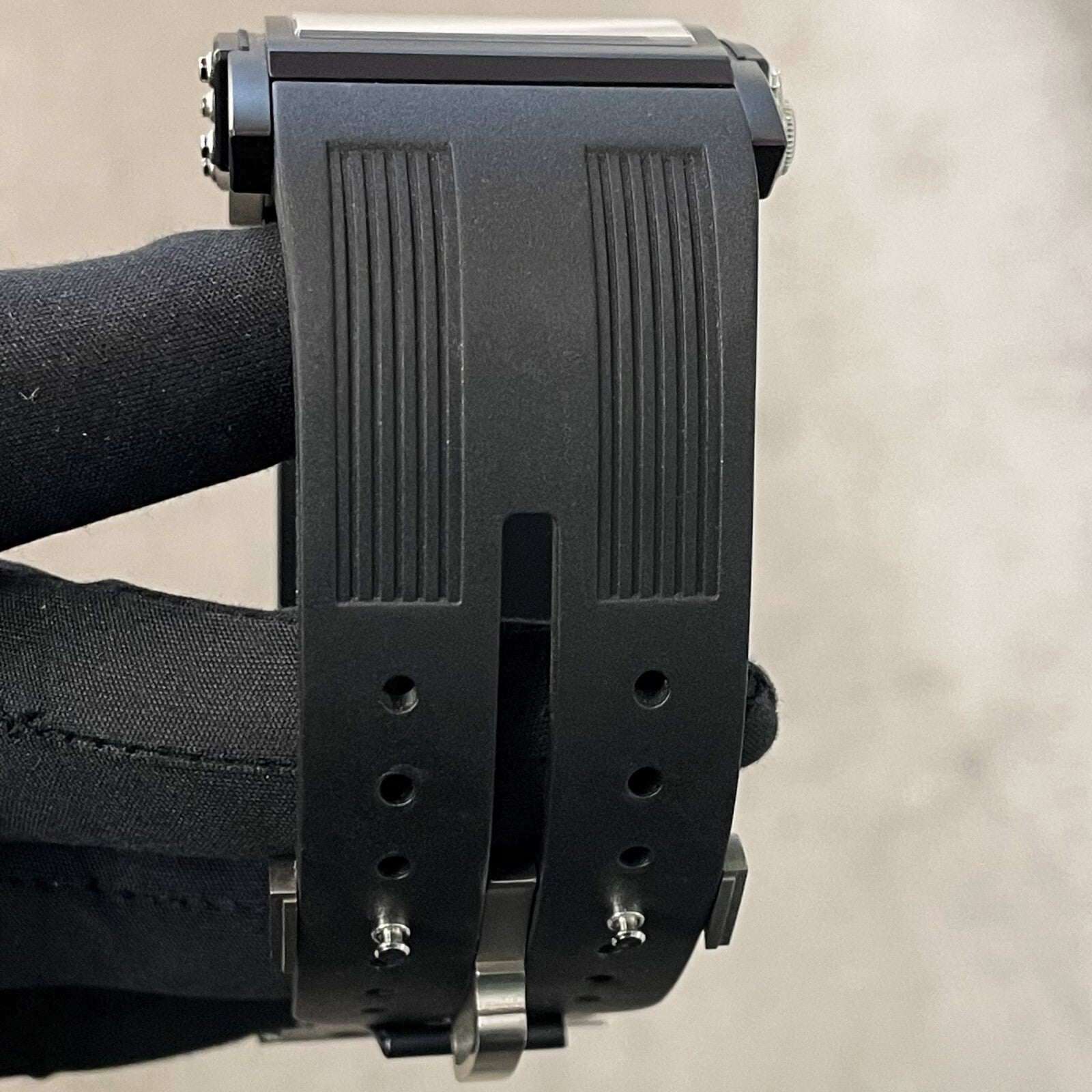 HD3 THREE MINDS 44mm TITANIUM PVD BLACK RUBBER ORANGE NUMBERS LIMITED TO 33 MADE