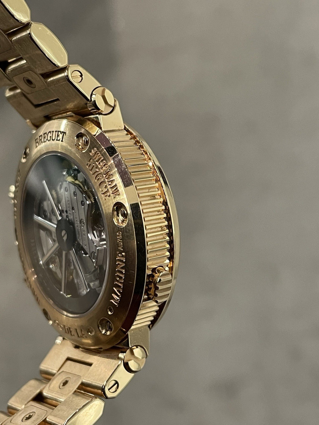 BREGUET MARINE ALARME MUSICALE 40mm ROSE GOLD SILVER DIAL ref: 5547BR/12/RZ0