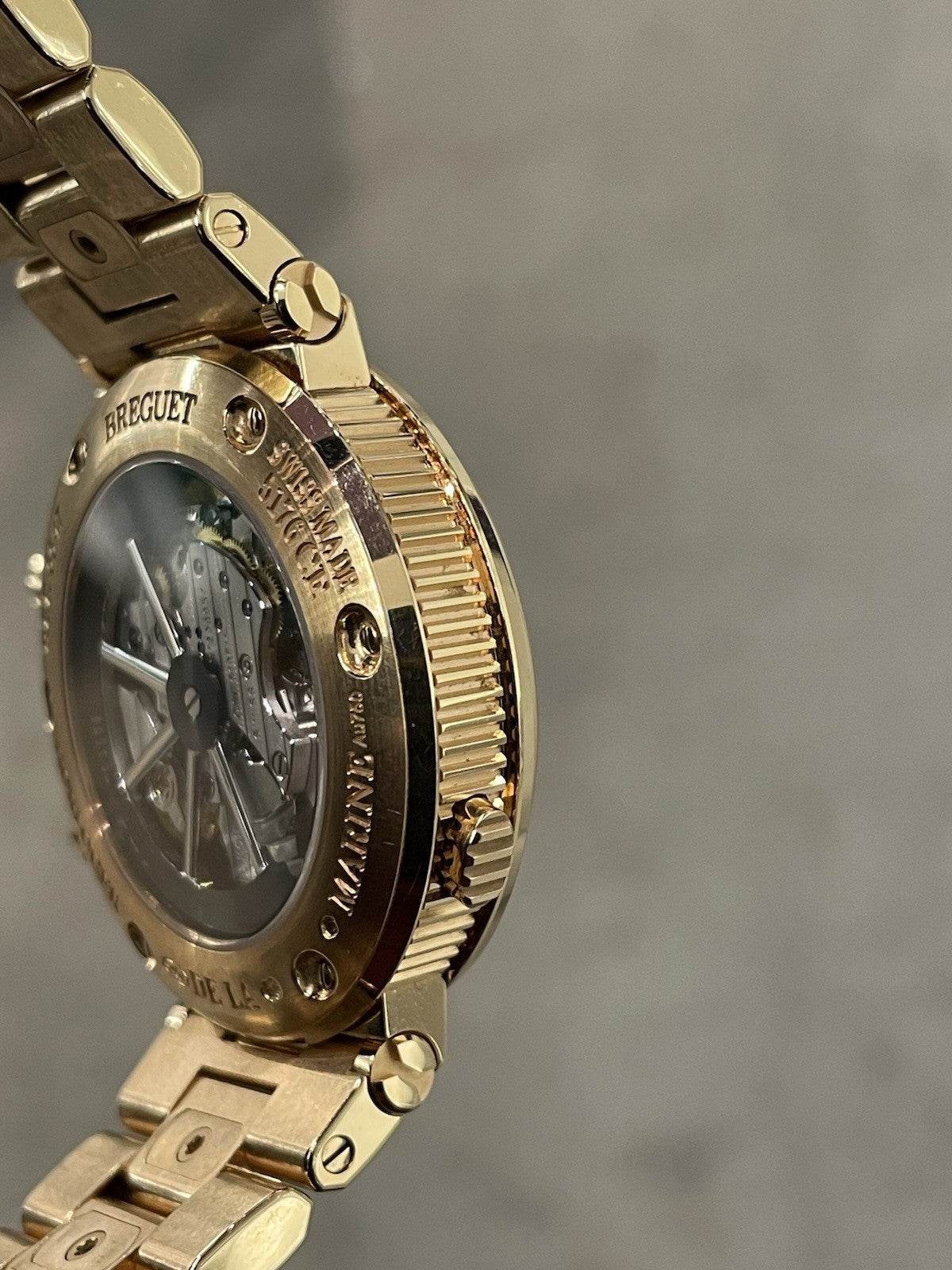 BREGUET MARINE ALARME MUSICALE 40mm ROSE GOLD SILVER DIAL ref: 5547BR/12/RZ0