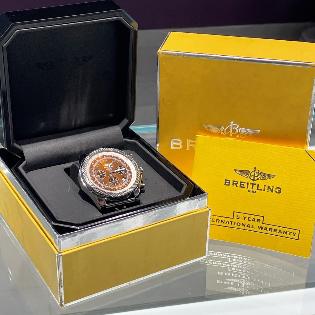 BREITLING BENTLEY MOTORS CHRONOGRAPH 48mm COPPER DIAL STAINLESS ref: A25362