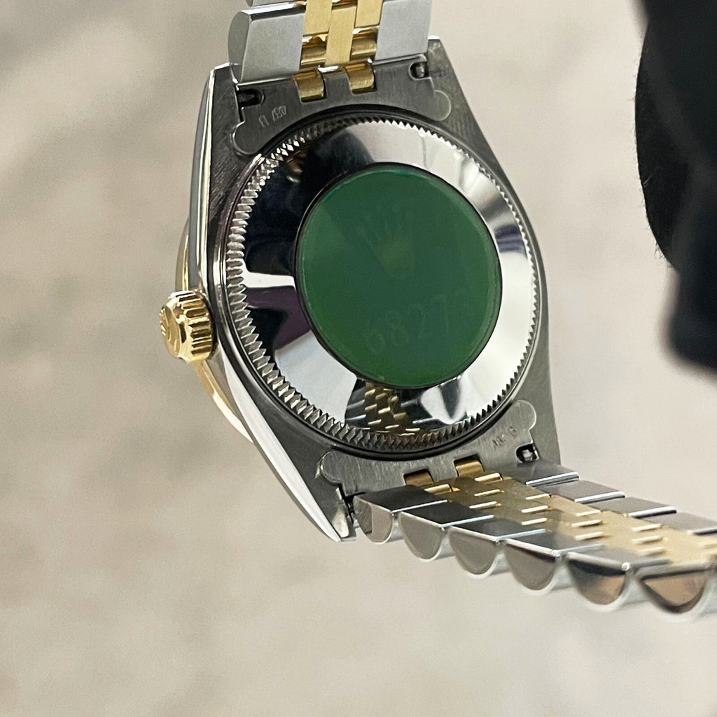 ROLEX DATEJUST 31mm MOTHER OF PEARL 2-TONE JUBILEE DIAMOND BEZEL ref: 68273