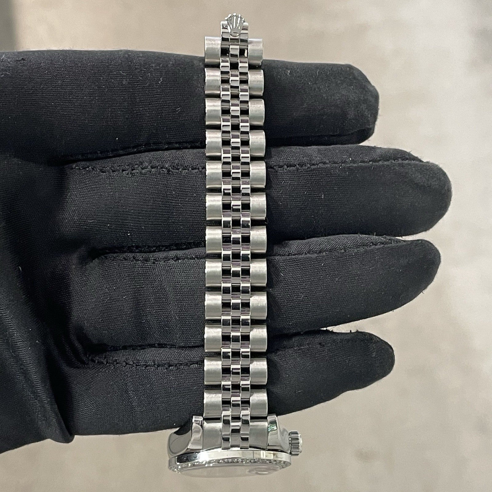 ROLEX LADY-DATEJUST 26mm PINK DIAMOND DIAL DIAMOND BEZEL JUBILEE ref: 179174