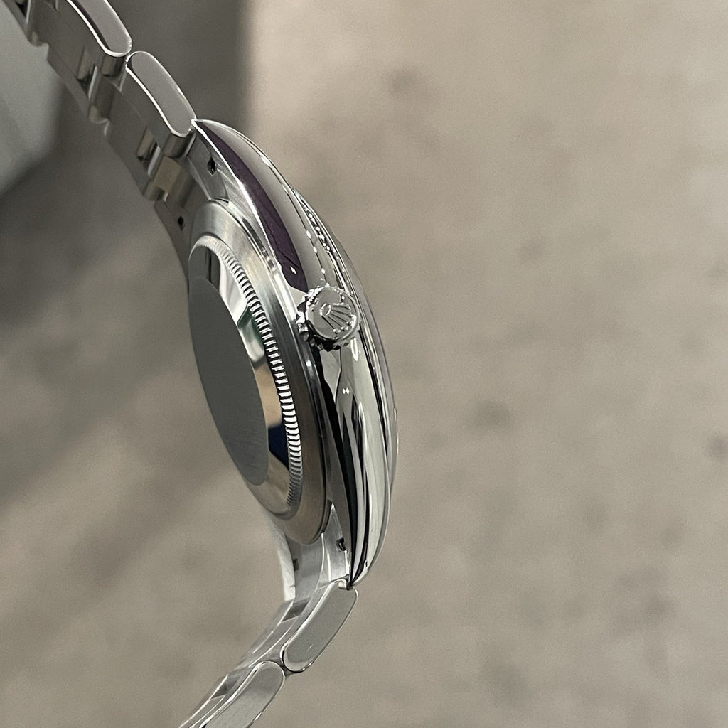 ROLEX DATEJUST 41mm STAINLESS SMOOTH BEZEL WHO CARES IM ALREADY LATE ref: 126300