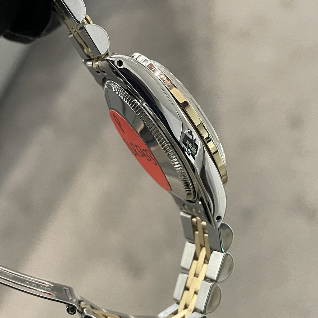 ROLEX DATEJUST 31mm FACTORY BLUE VIGNETTE DIAMOND DIAL DIAMOND BEZEL ref: 68273