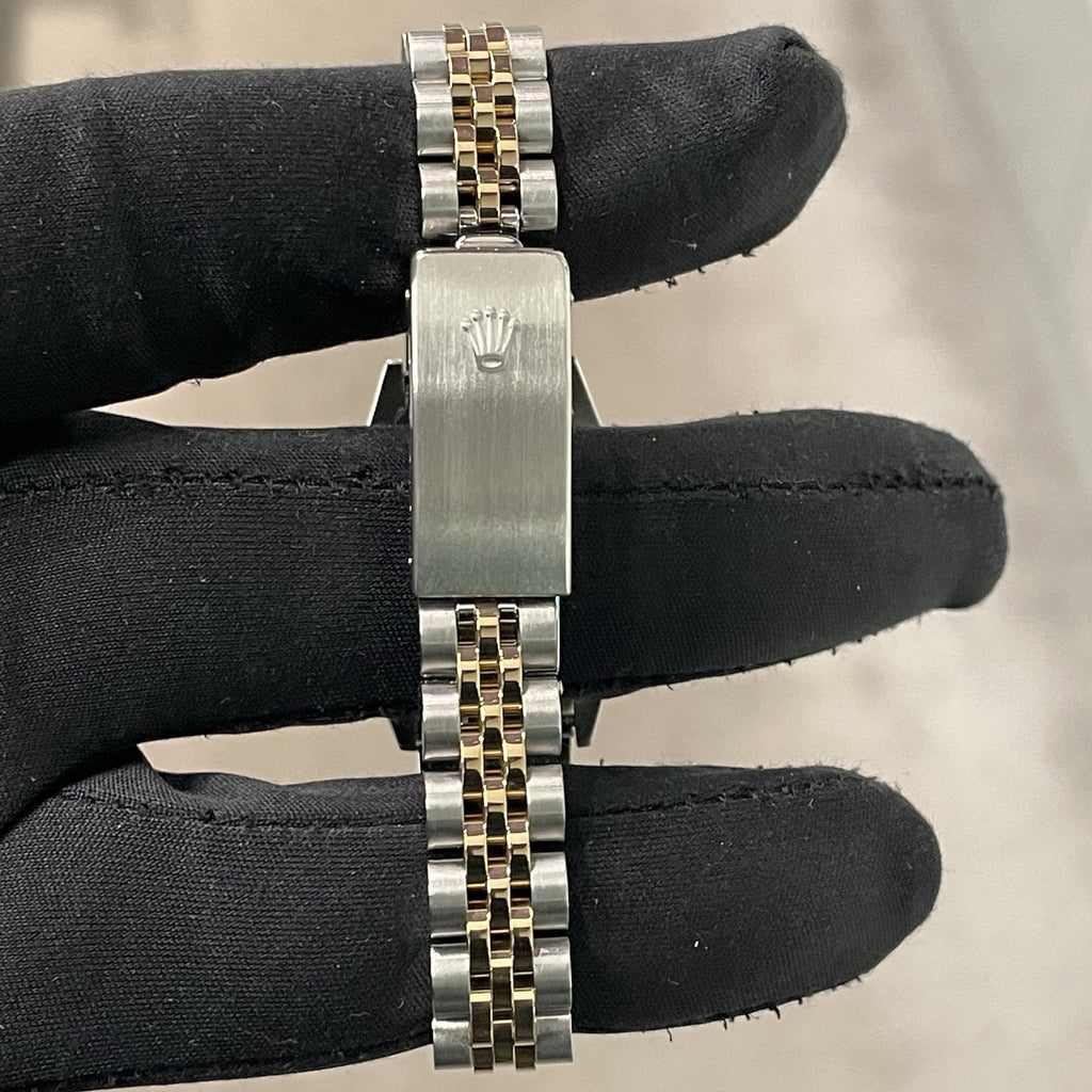 ROLEX LADY-DATEJUST 26mm MOTHER OF PEARL DIAL FLUTED BEZEL JUBILEE ref: 79173