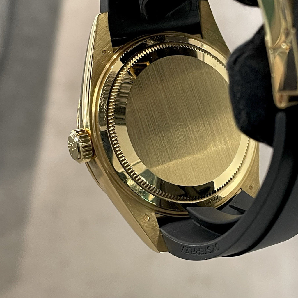 ROLEX SKY-DWELLER 42mm YELLOW GOLD BLACK DIAL OYSTERFLEX ref: 326238