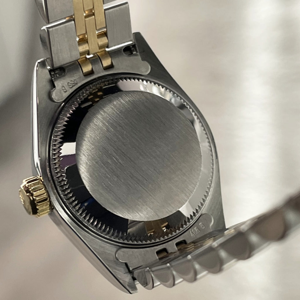 ROLEX LADY-DATEJUST 26mm PINK MOTHER OF PEARL DIAL FLUTED BEZEL ref: 69173