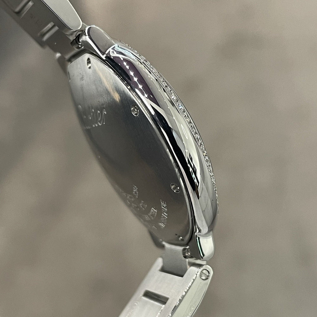 CARTIER BALLON BLEU 36mm SILVER DIAL DIAMOND BEZEL STAINLESS STEEL ref: W6920046