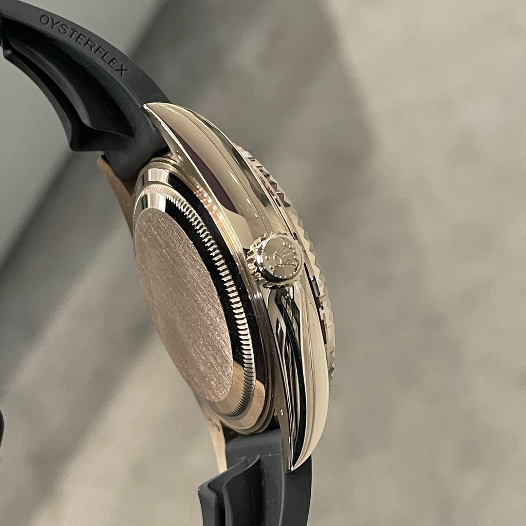 ROLEX SKY-DWELLER 42mm ROSE GOLD CHOCOLATE DIAL OYSTERFLEX ref: 326235