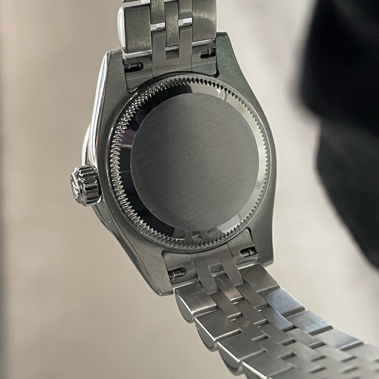 ROLEX LADY-DATEJUST 26mm PINK DIAMOND DIAL DIAMOND BEZEL JUBILEE ref: 179174