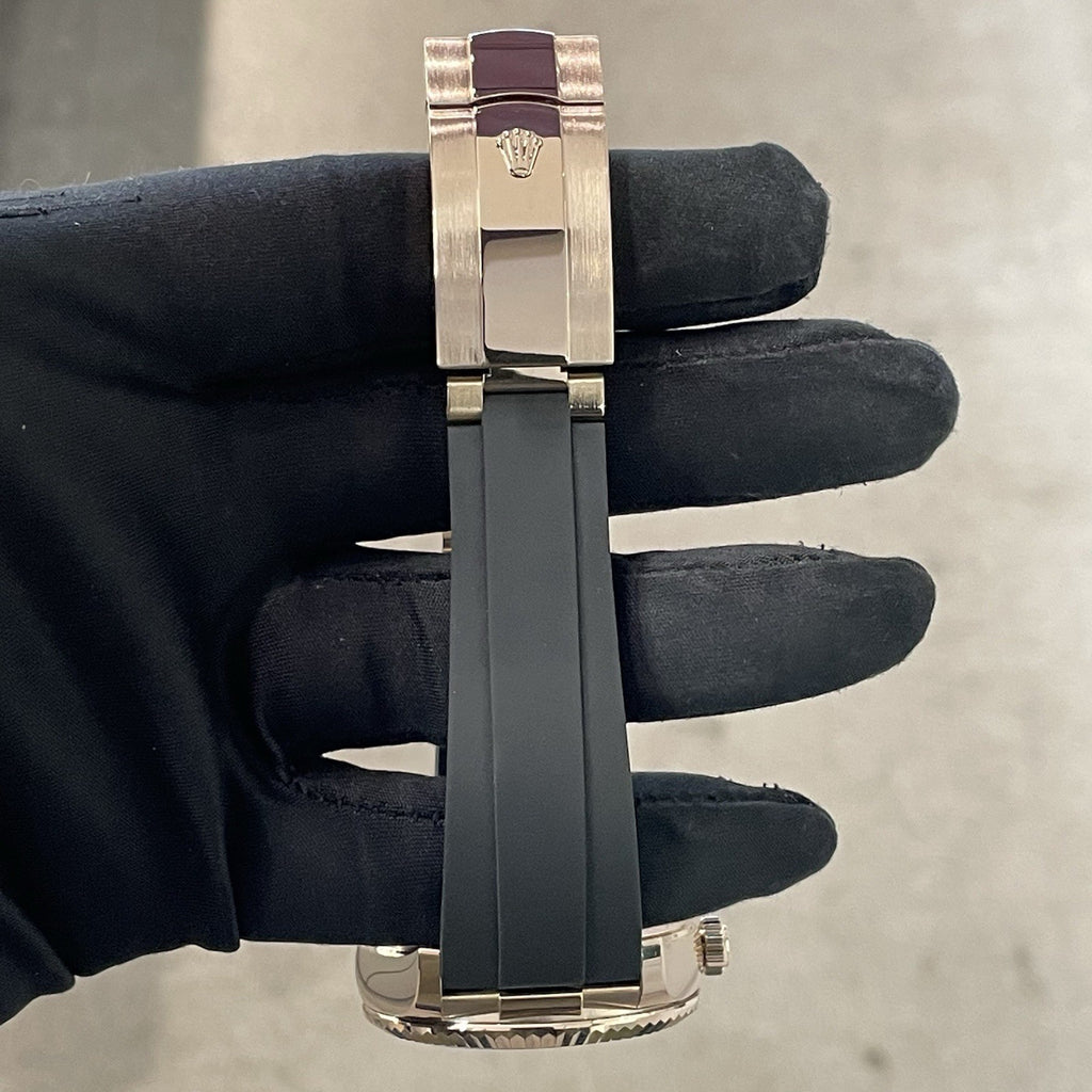 ROLEX SKY-DWELLER 42mm ROSE GOLD WHITE DIAL OYSTERFLEX ref: 326235