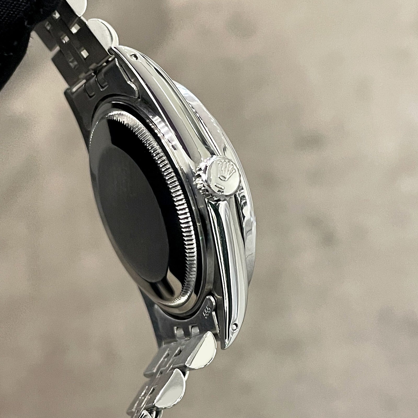 ROLEX DATEJUST 36 PINK DIAMOND DIAL STAINLESS JUBILEE DIAMOND BEZEL ref: 16014