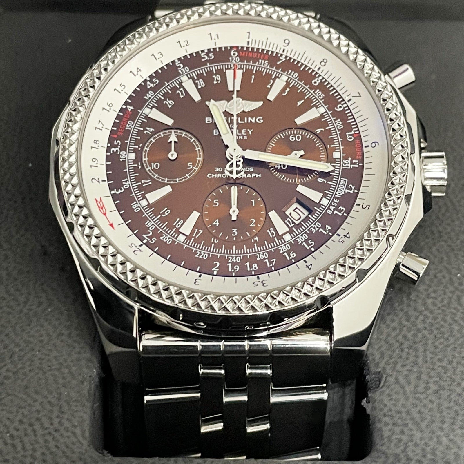 BREITLING BENTLEY MOTORS CHRONOGRAPH 48mm COPPER DIAL STAINLESS ref: A25362