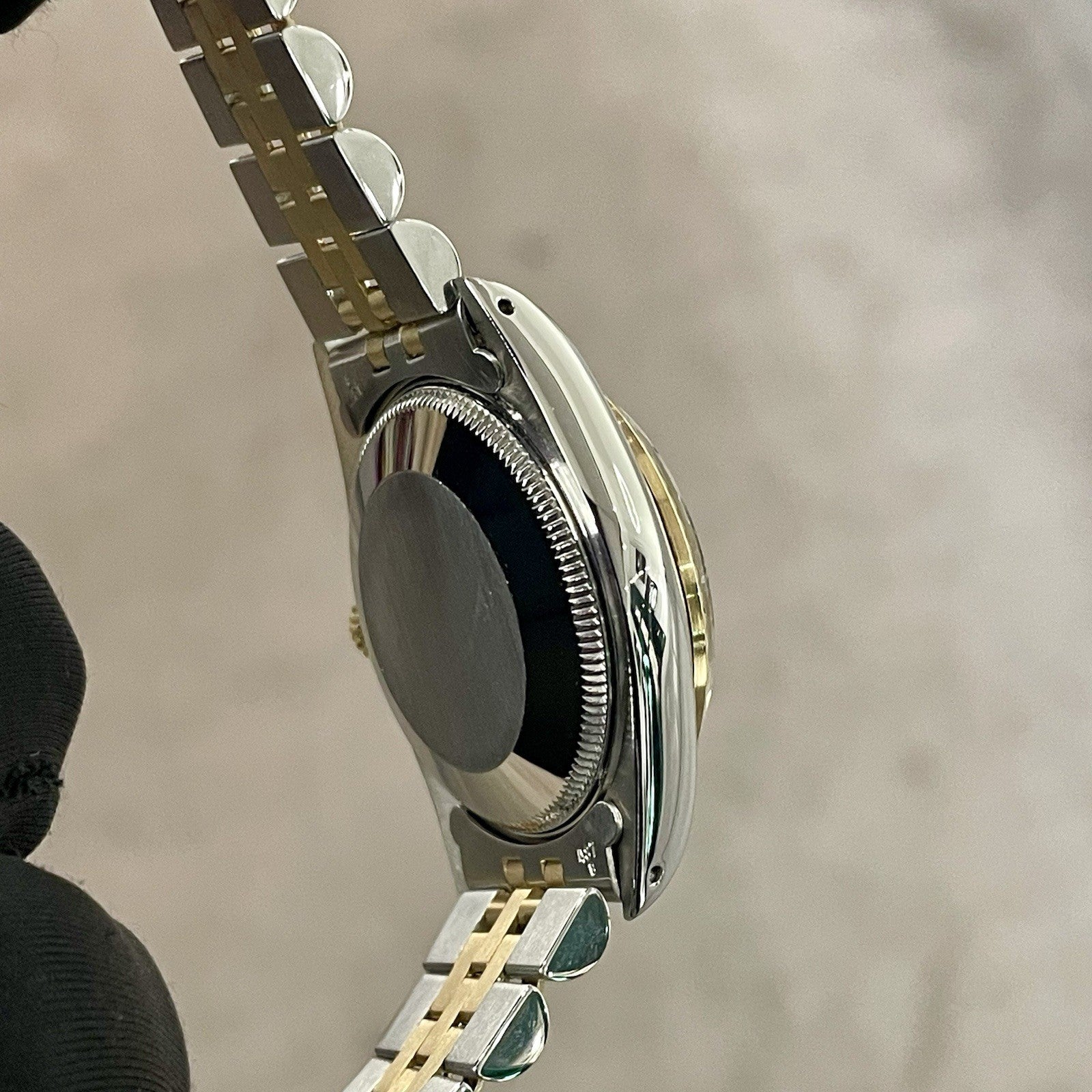 ROLEX DATEJUST 31mm FACTORY GREY JUBILEE DIAMOND DIAL 2-TONE FLUTED ref: 68273