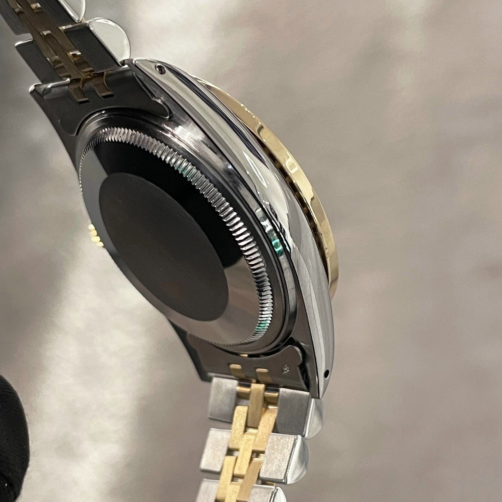 ROLEX DATEJUST 36mm TURQUOISE MOTHER OF PEARL JUBILEE DIAMOND BEZEL ref: 16013