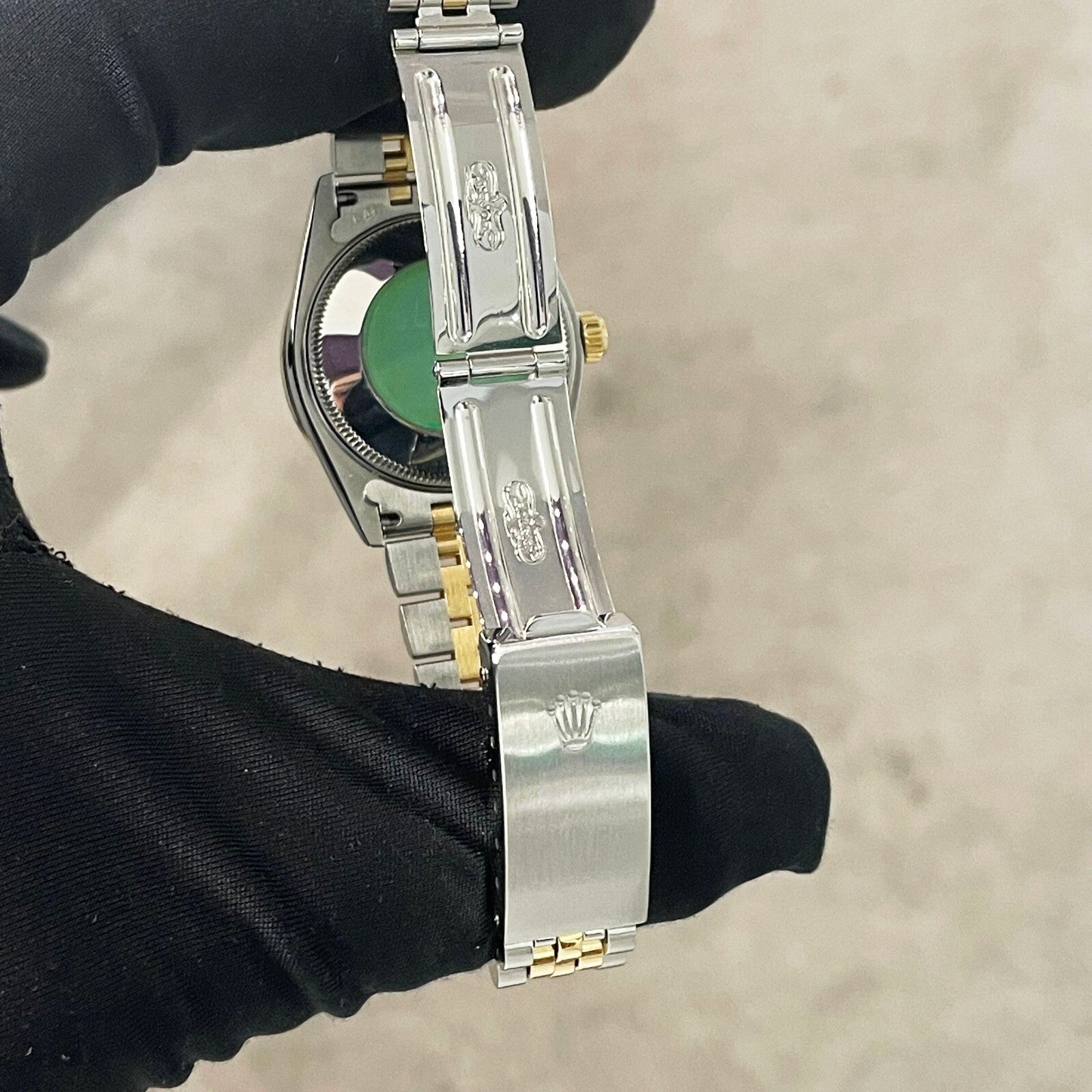 ROLEX DATEJUST 31mm MOTHER OF PEARL 2-TONE JUBILEE DIAMOND BEZEL ref: 68273