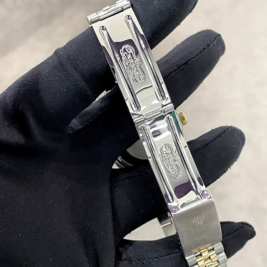 ROLEX DATEJUST 36mm PINK MOTHER OF PEARL 2-TONE JUBILEE DIAMOND BEZEL ref: 16233