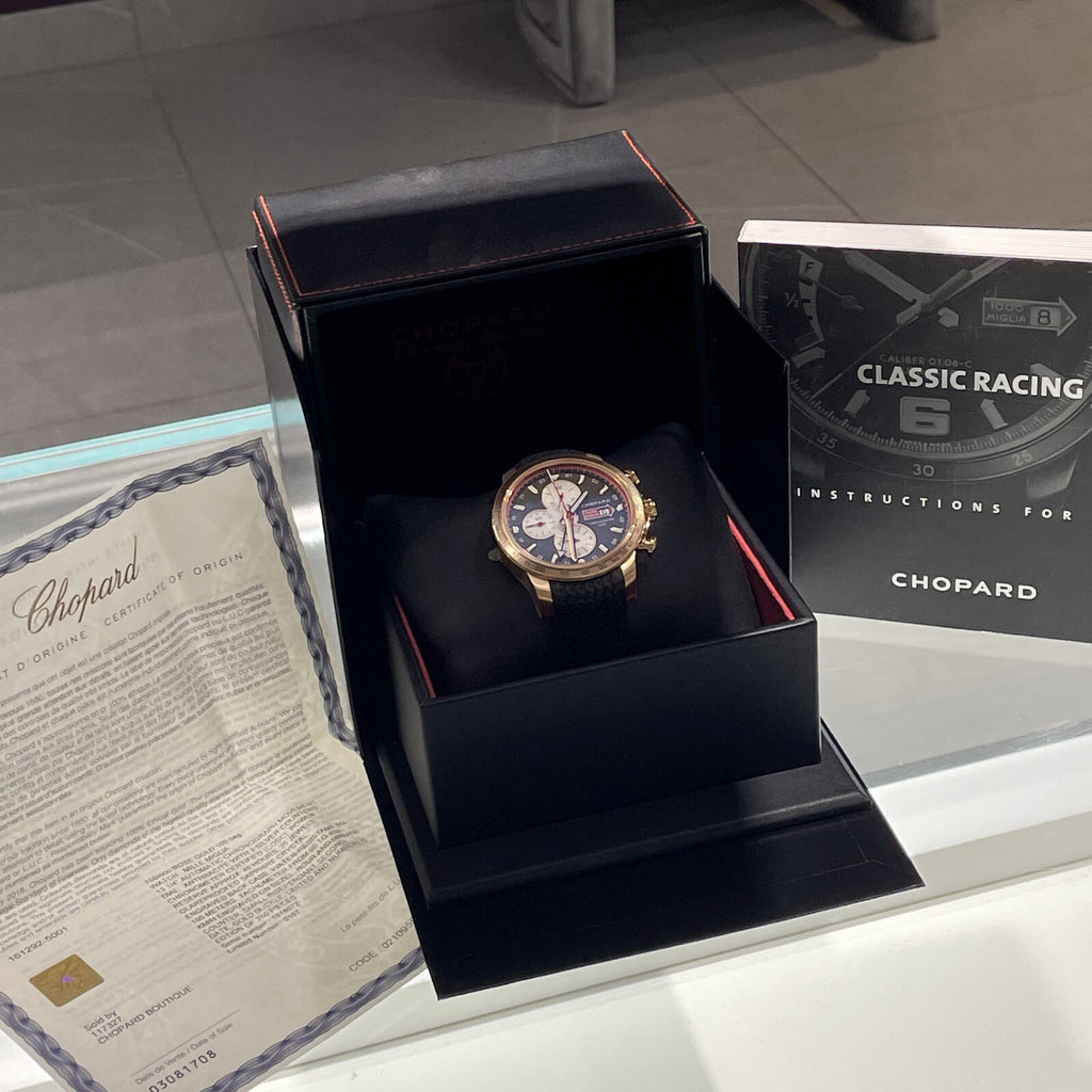 CHOPARD MILLE MIGLIA ROSE GOLD ANTHRACITE DIAL LIMITED EDITION ref: 161292-5001