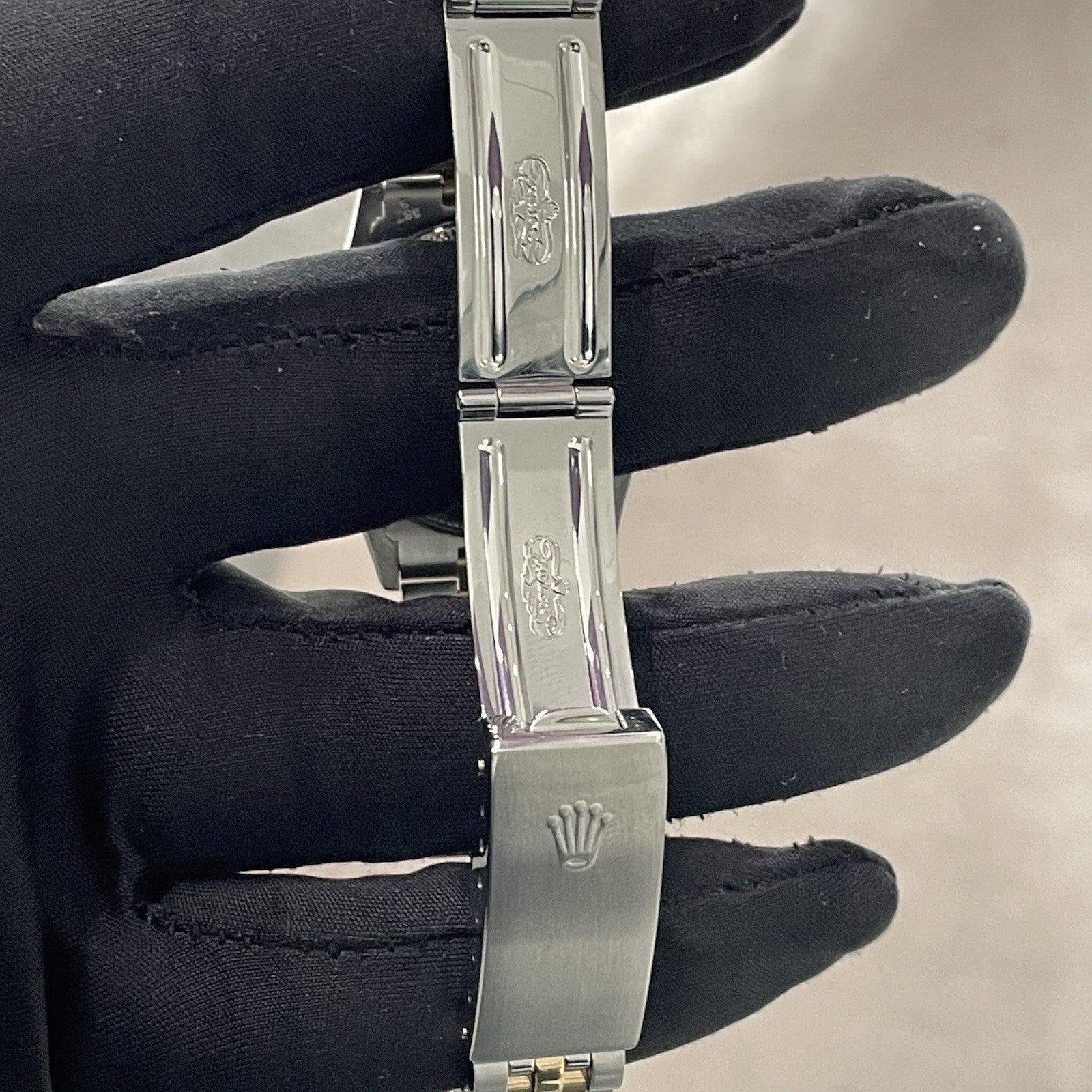 ROLEX DATEJUST 31mm GOLD ARABIC DIAL 2-TONE JUBILEE DIAMOND BEZEL ref: 68273