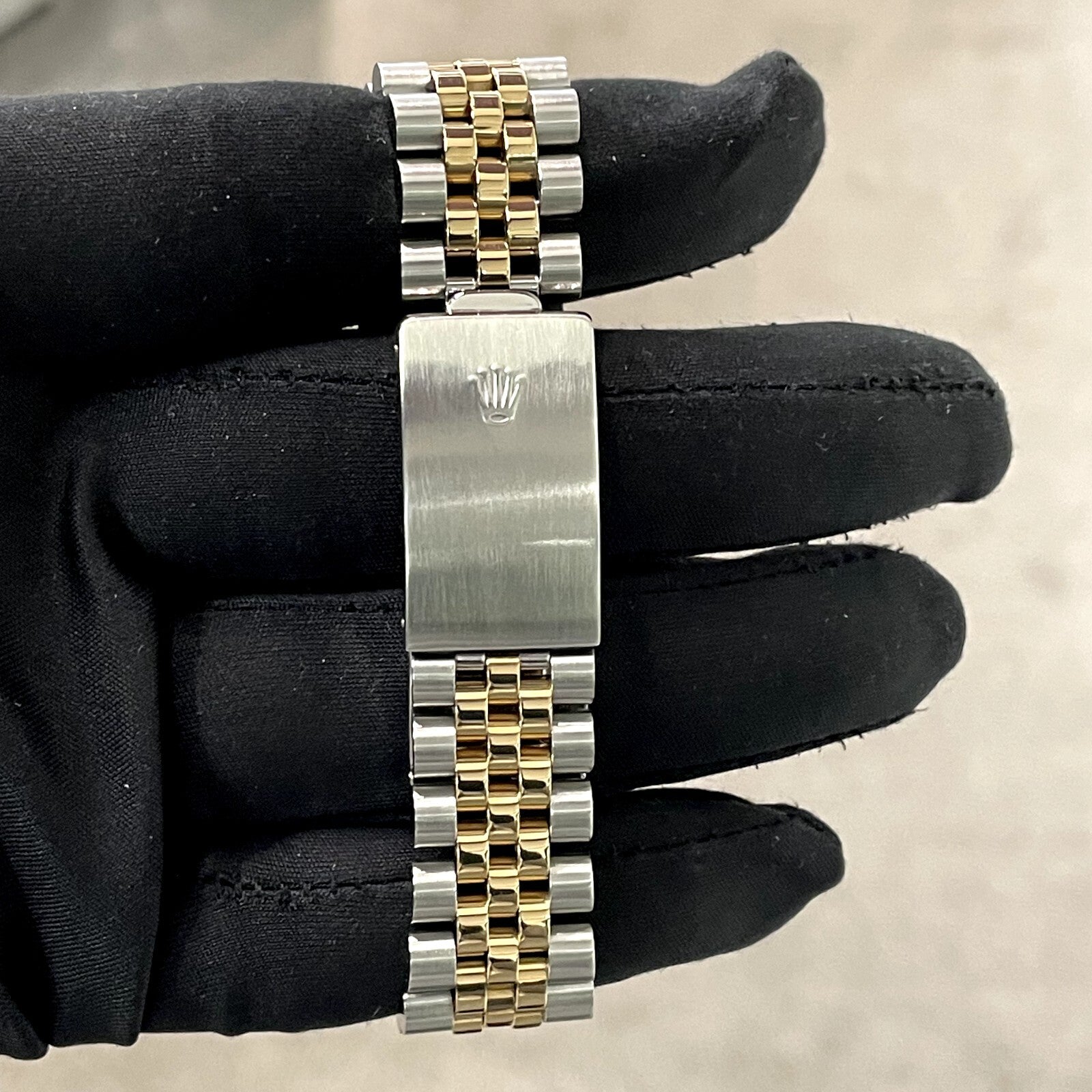 ROLEX DATEJUST 36 LIGHT BLUE DIAMOND DIAL 2TONE JUBILEE DIAMOND BEZEL ref: 16013