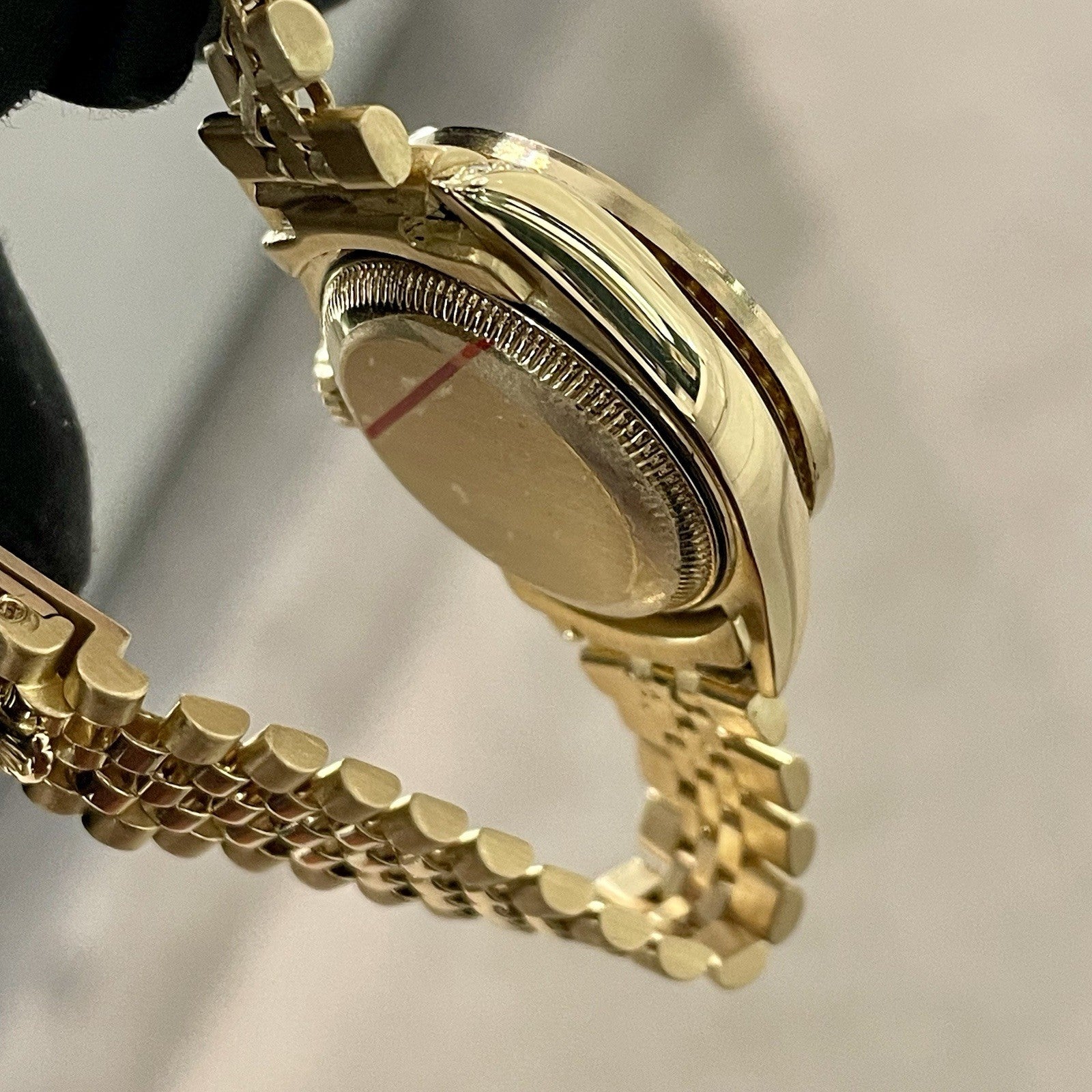 ROLEX DATEJUST 26mm YELLOW GOLD WHITE DIAMOND DIAL DIAMOND CASE ref: 69178