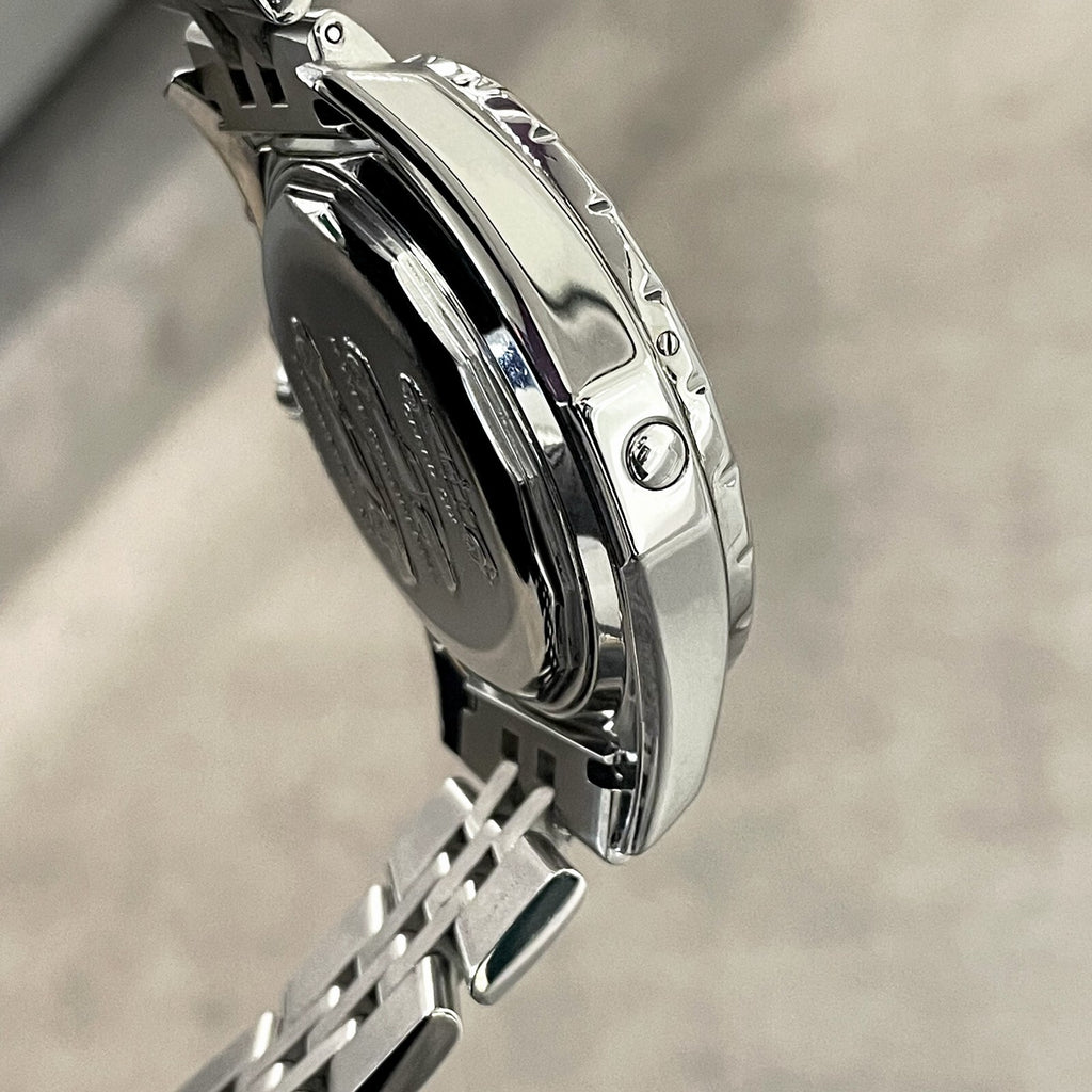 BREITLING BENTLEY MOTORS T 49mm BLACK BURGUNDY DIAL STAINLESS STEEL ref: A25363