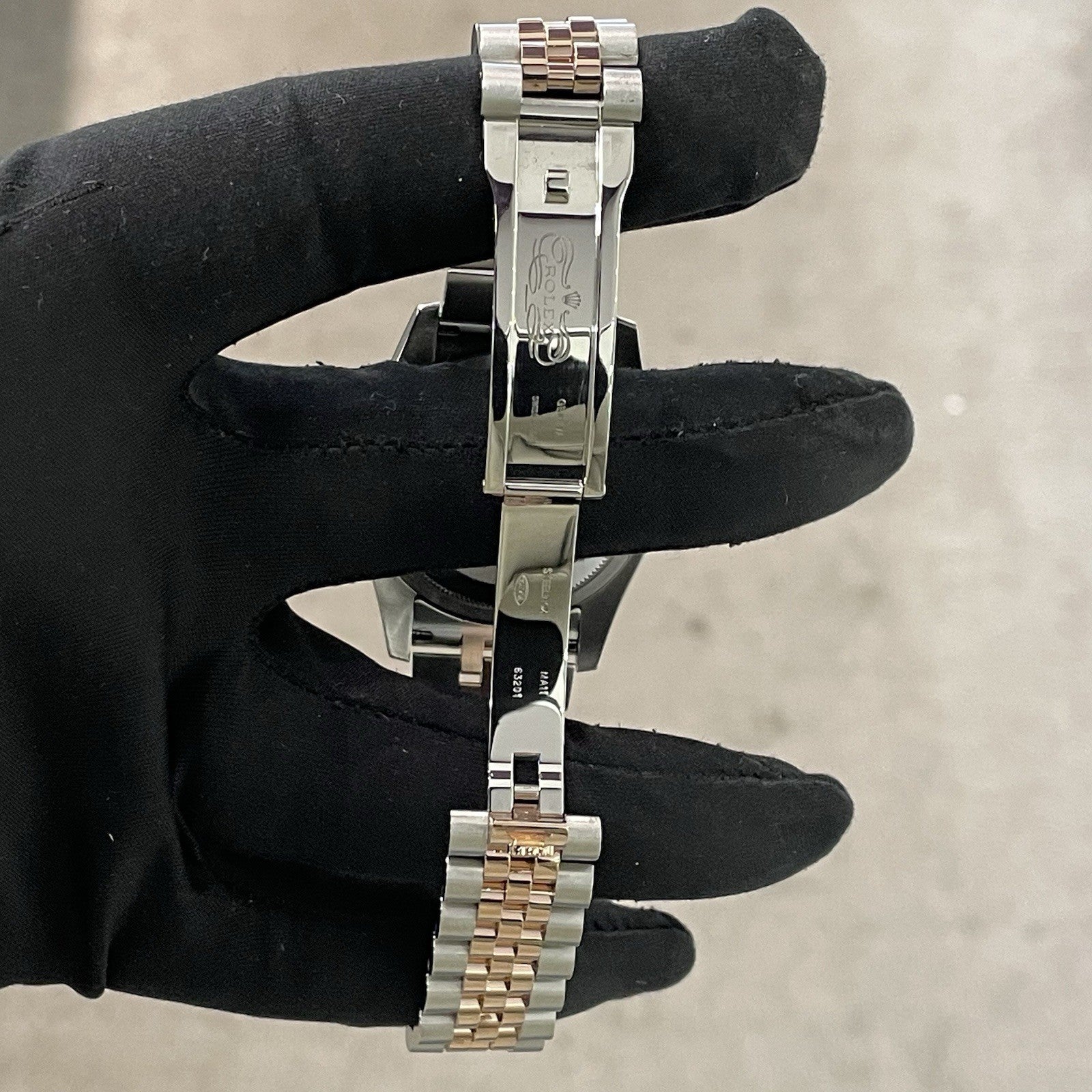ROLEX DATEJUST 36mm WHITE DIAL ROSE GOLD STAINLESS JUBILEE ref: 116231
