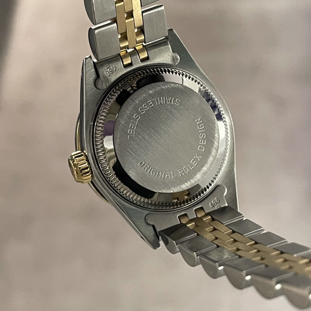 ROLEX LADY-DATEJUST 26mm MOTHER OF PEARL DIAL DIAMOND BEZEL JUBILEE ref: 69173