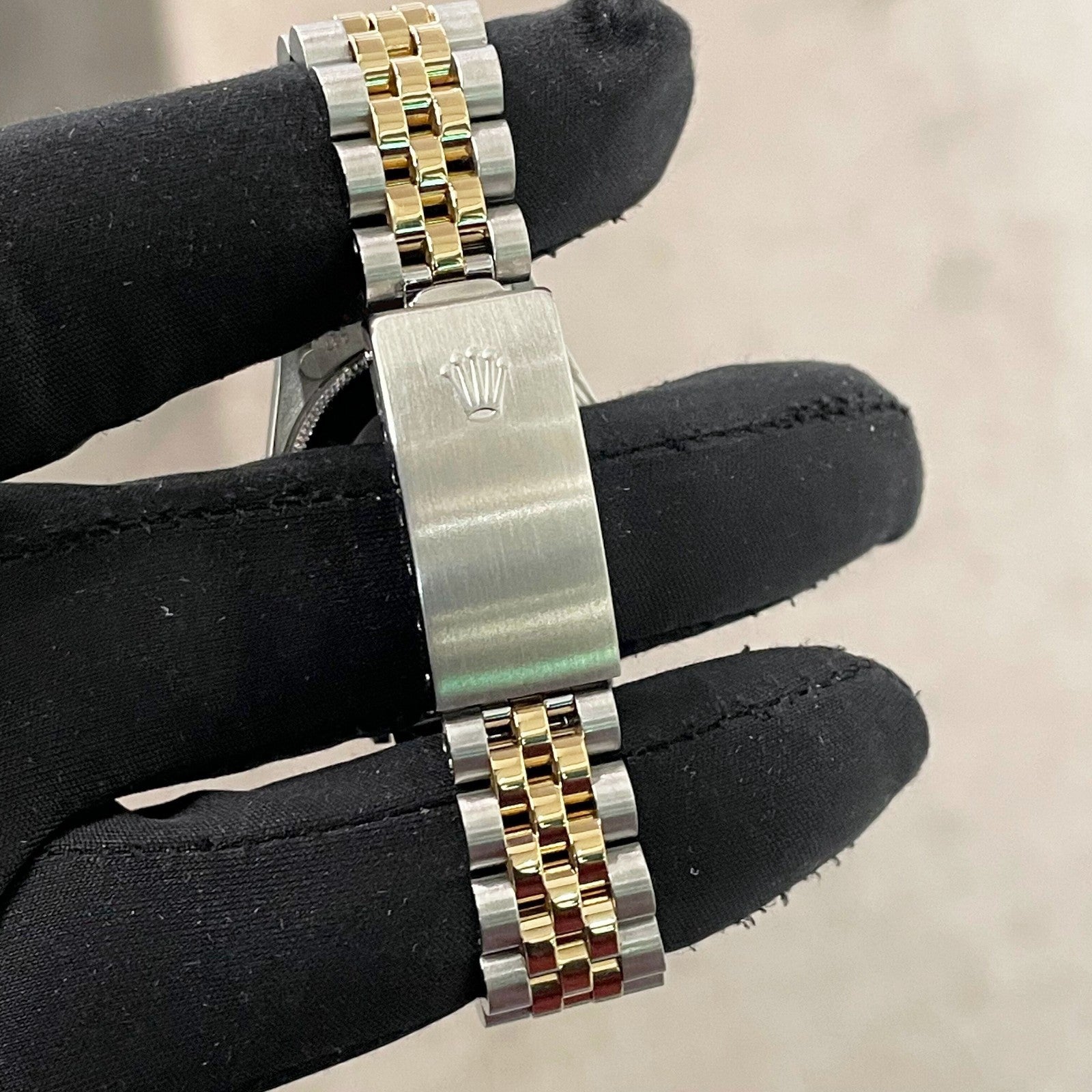 ROLEX DATEJUST 31mm GOLD DIAMOND DIAL TWO-TONE JUBILEE DIAMOND BEZEL ref: 68273