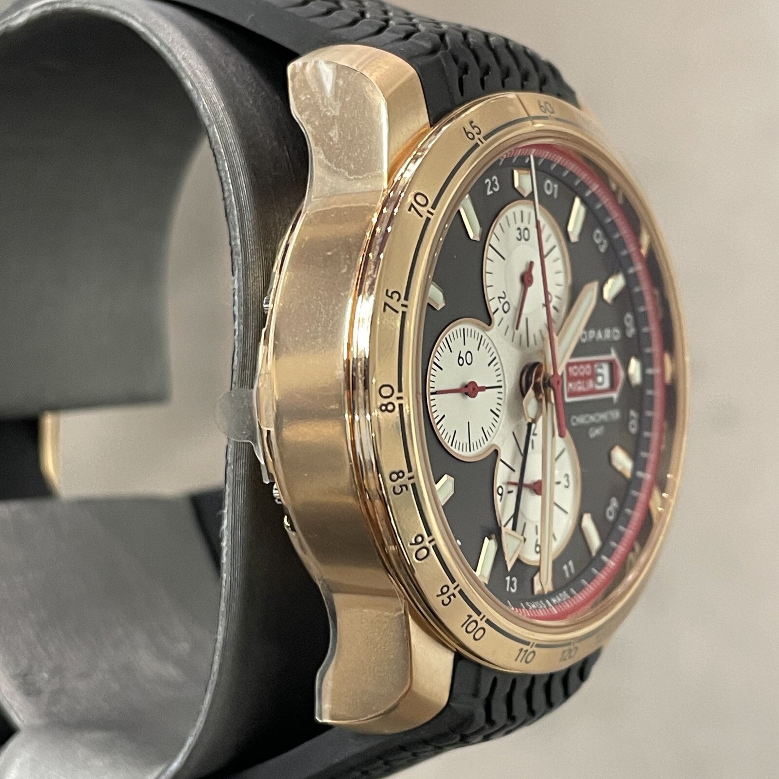 CHOPARD MILLE MIGLIA ROSE GOLD ANTHRACITE DIAL LIMITED EDITION ref: 161292-5001