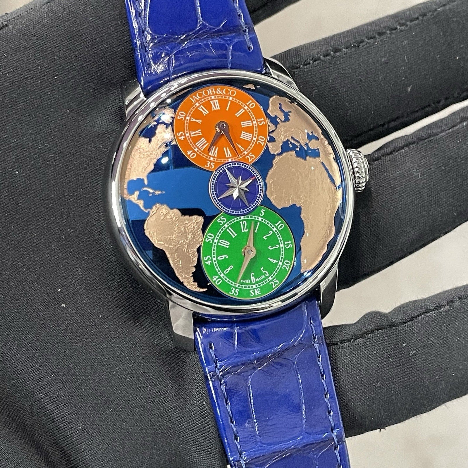 JACOB & CO X SALMAN KHAN THE WORLD IS YOURS DUAL TIME ref: DT100.10.AB.AA.ABALA