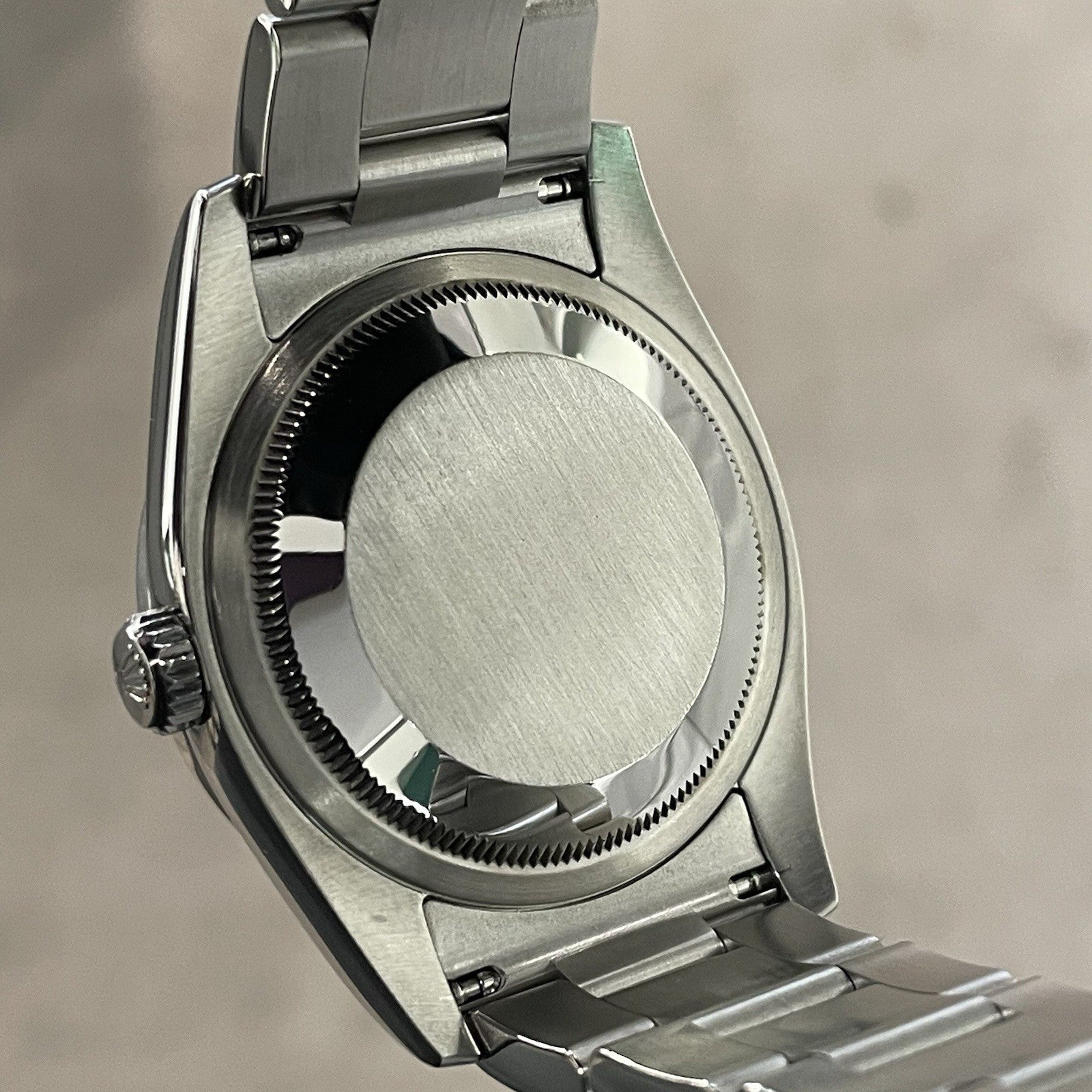 ROLEX DATEJUST 36mm BLACK DIAL OYSTERSTEEL DIAMOND BEZEL ref: 116200