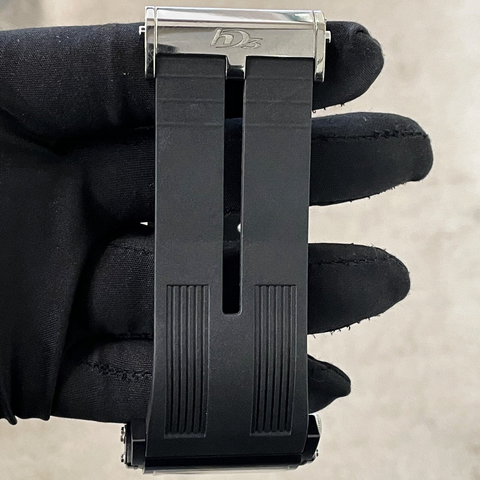 HD3 THREE MINDS 44mm TITANIUM PVD BLACK RUBBER ORANGE NUMBERS LIMITED TO 33 MADE